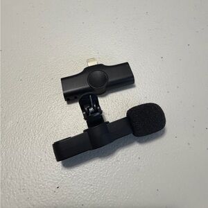 Clip-On Lavalier Microphone - Black